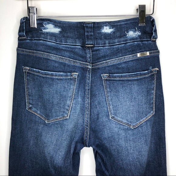 NWT Kancan Distressed High Rise Denim 24 - Picture 6 of 7